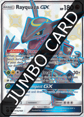 Rayquaza GX 177a/168 JUMBO OVERSIZED Full-Art Promo - Hidden Fates Premium Powers Collection